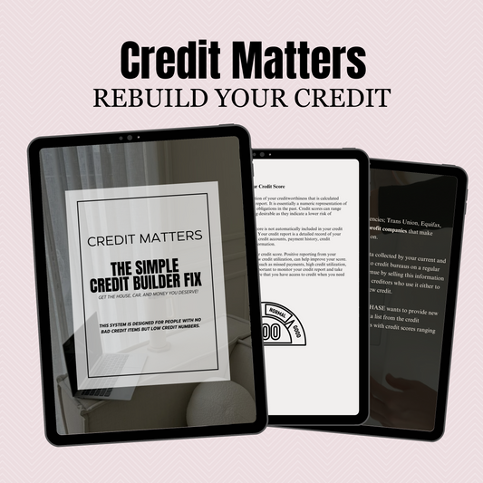 Credit Matter | Build Your Credit | PLR RESELL RIGHTS