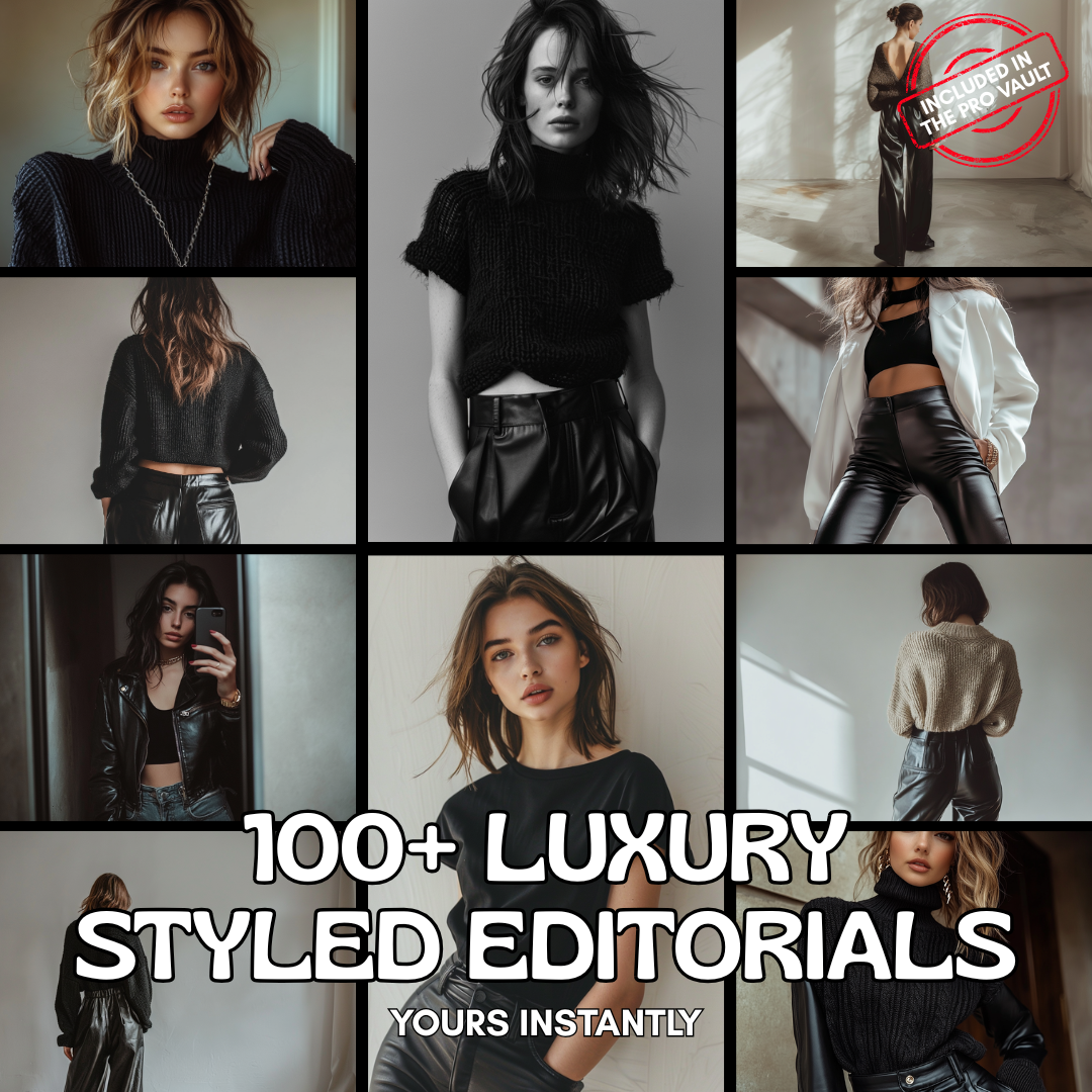 Iconic Femme AI Image Vault Look Premium MRR