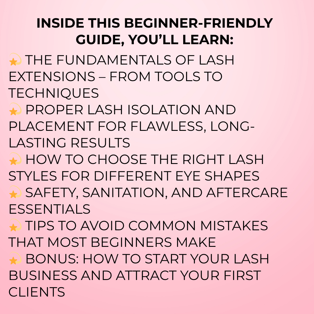 Lash Tech Ebook for Beginners PLR | MRR