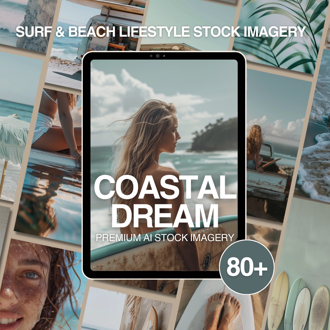 Coastal Dream MRR PLR | Lifestyle AI Image Pack