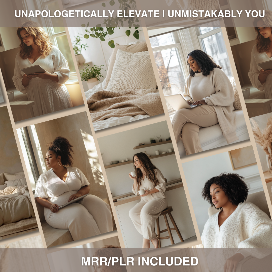 Cozy Plus Size AI Stock Images