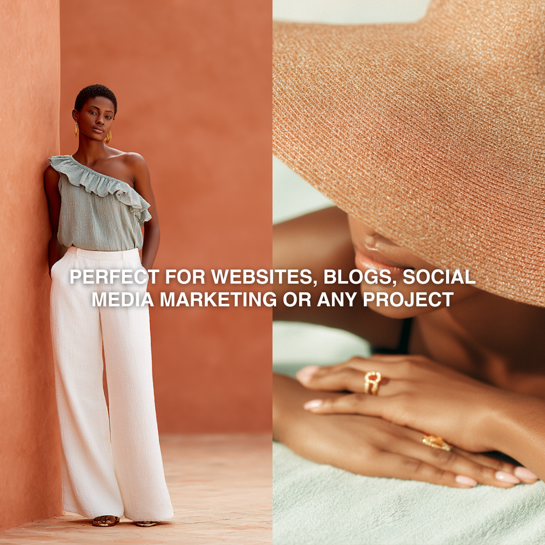 Melanin Tropics MRR PLR | 150+ AI Stock Images