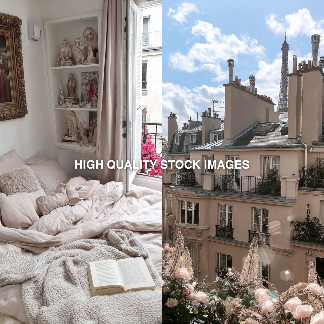 Pastel Paris MRR PLR | AI Stock Images