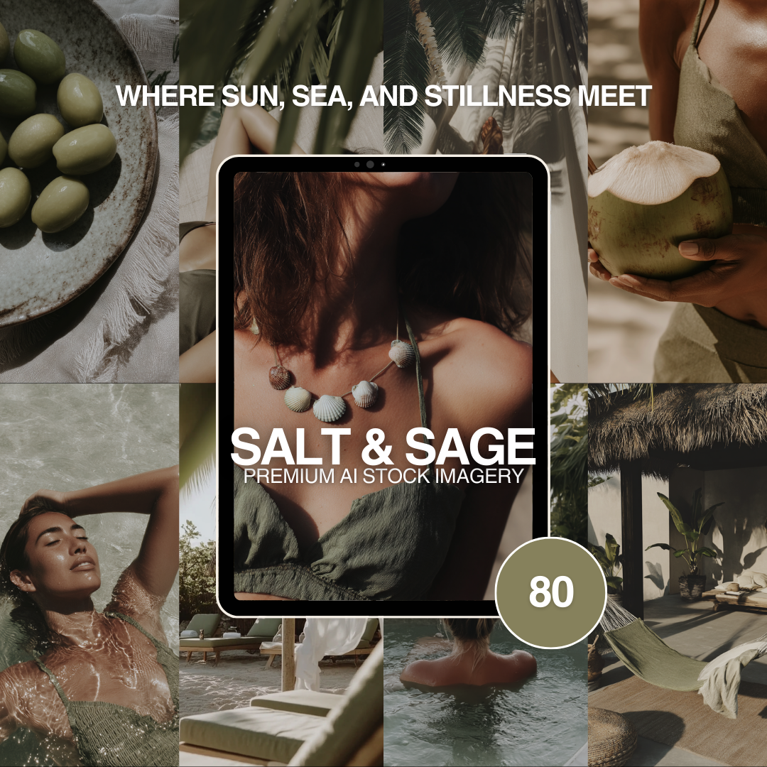 Salt & Sage MRR PLR | AI Stock Image