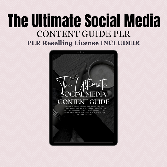 The Ultimate Social Media Content Guide | PLR
