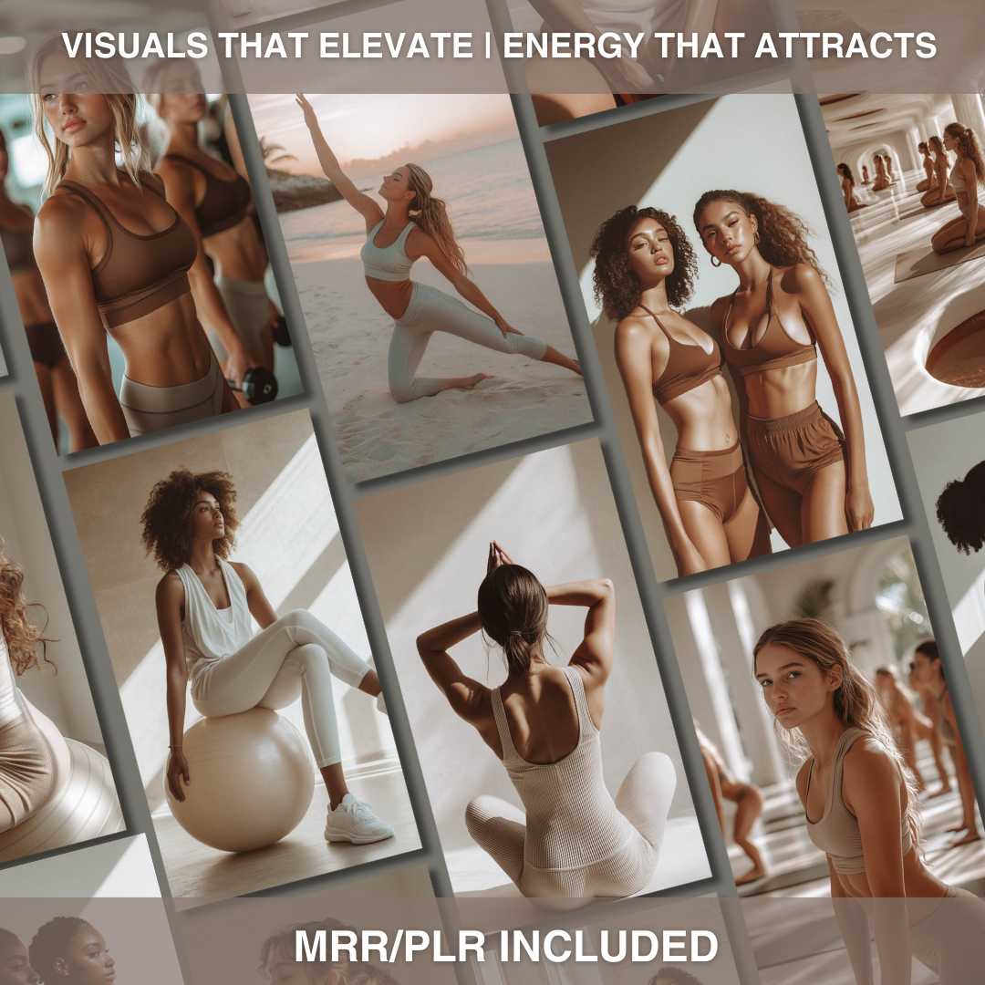 Yoga Flow MRR PLR | Wellness AI Image Collection