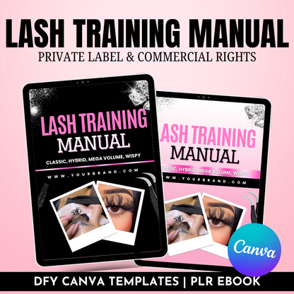 Lash Tech Ebook for Beginners PLR | MRR