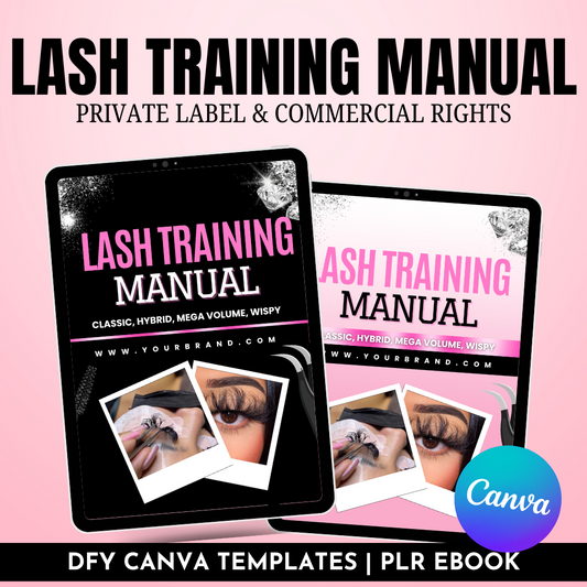 Lash Tech Ebook for Beginners PLR | MRR