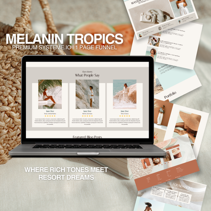 Melanin Tropics Systeme.io Funnel | Done For You Funnels