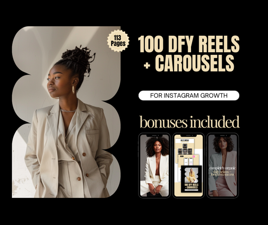 100 DFY Reels & Carousels | PLR