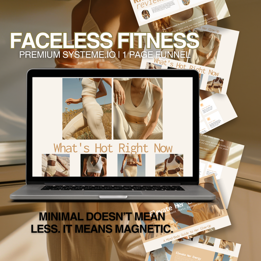 Faceless Fitness Systeme.io Funnel | Done For You Funnels