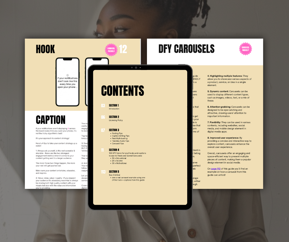 100 DFY Reels & Carousels | PLR