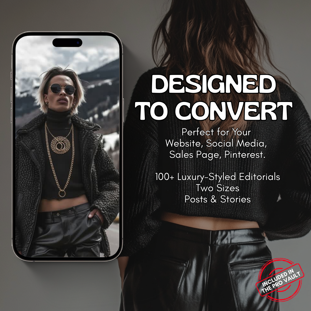 Iconic Femme AI Image Vault Look Premium MRR