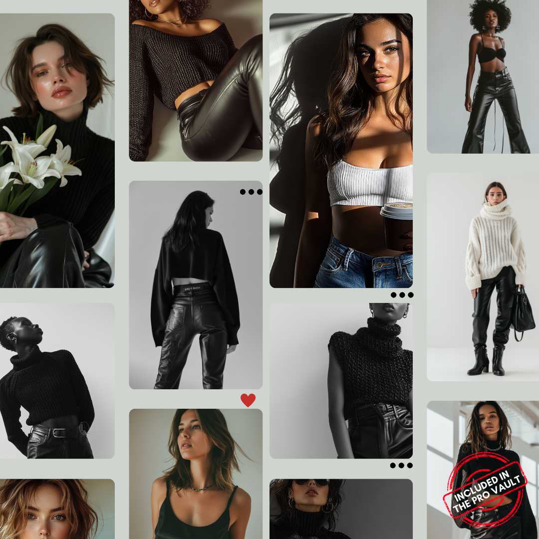 Iconic Femme AI Image Vault Look Premium MRR
