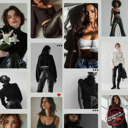 Iconic Femme AI Image Vault Look Premium MRR