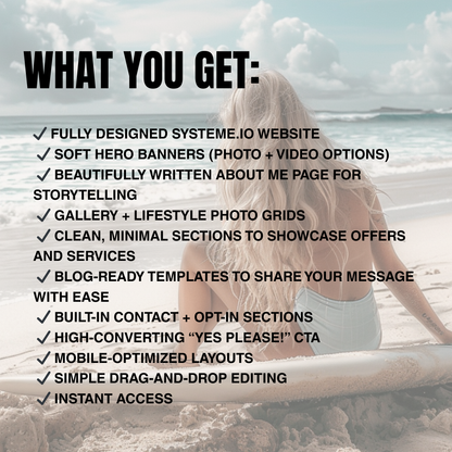 Salt & Stillness Systeme.io Funnel | Done For You Funnels