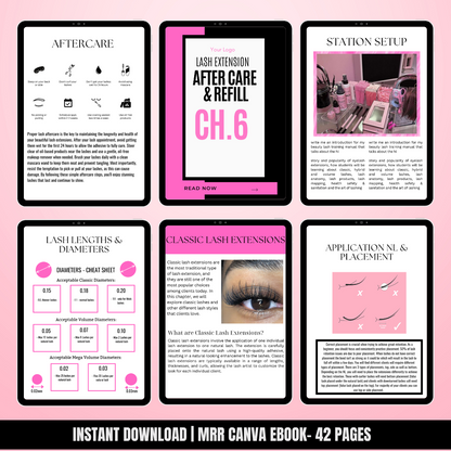 Lash Tech Ebook for Beginners PLR | MRR
