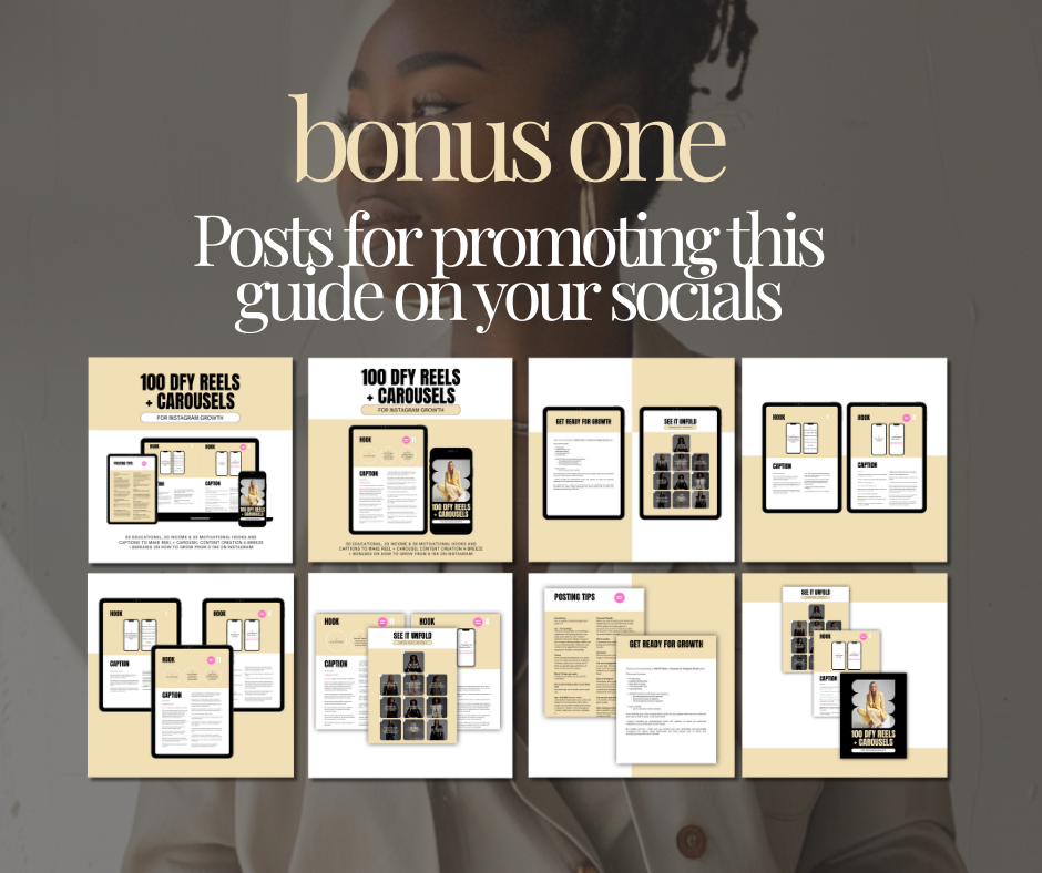 100 DFY Reels & Carousels | PLR