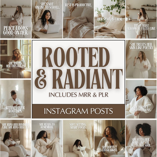 Rooted and Radiant | 50+ Peace & Power Instagram Posts