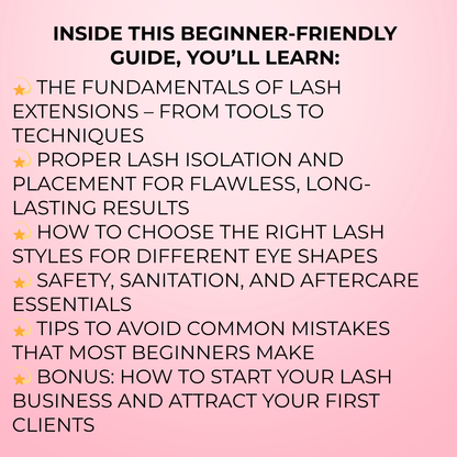 Lash Tech Ebook for Beginners PLR | MRR