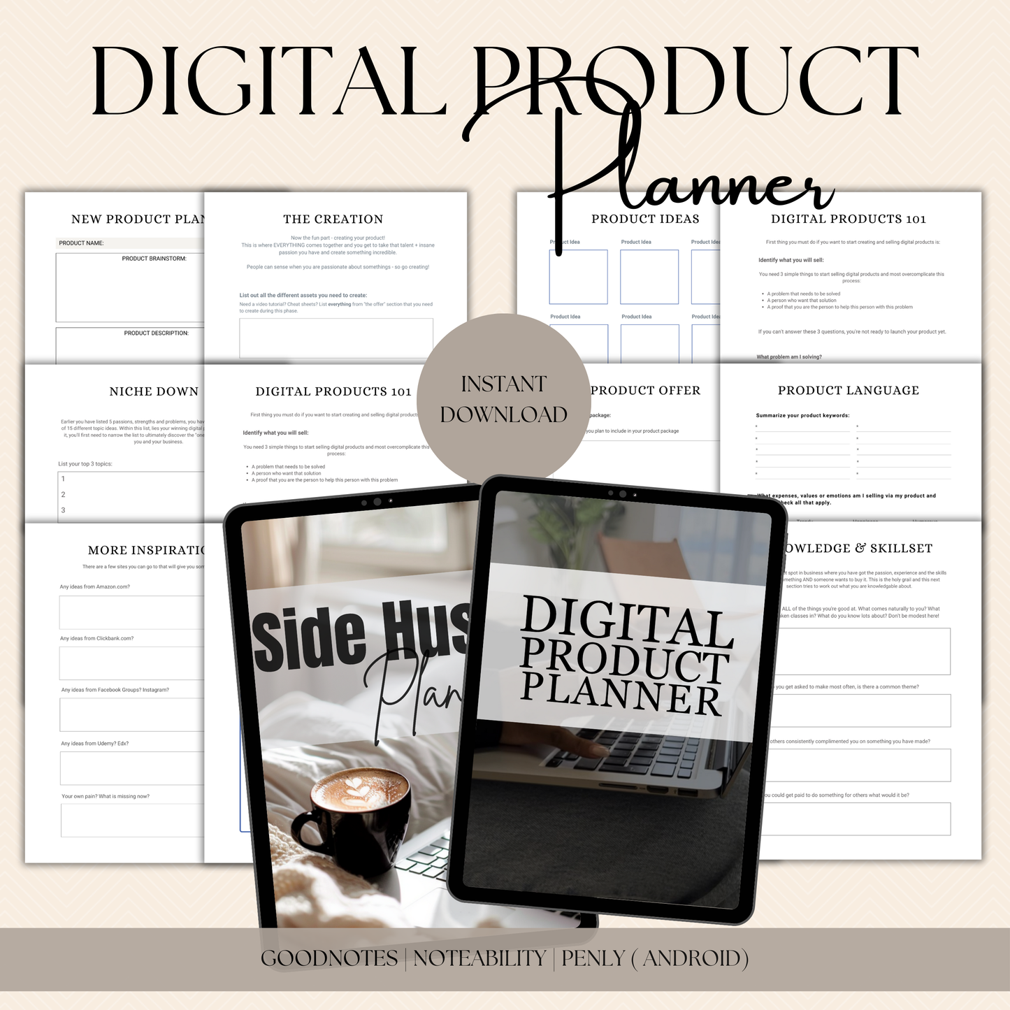 Digital Product Planner Bundle