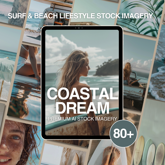 Coastal Dream MRR PLR | Lifestyle AI Image Pack