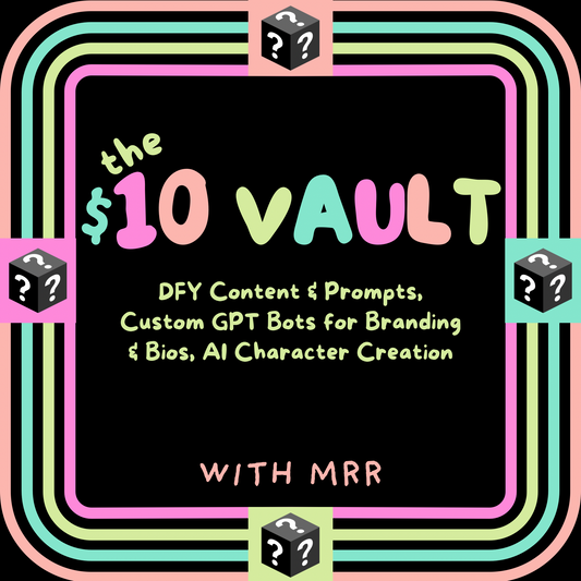The $10 DFY Content Vault | Done For You MRR Vault