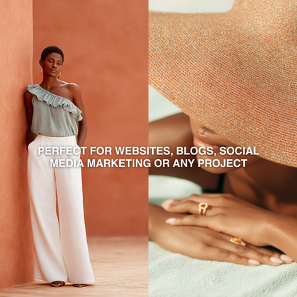 Melanin Tropics MRR PLR | 150+ AI Stock Images