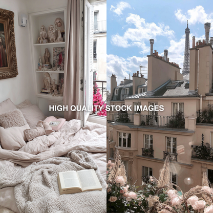 Pastel Paris MRR PLR | AI Stock Images