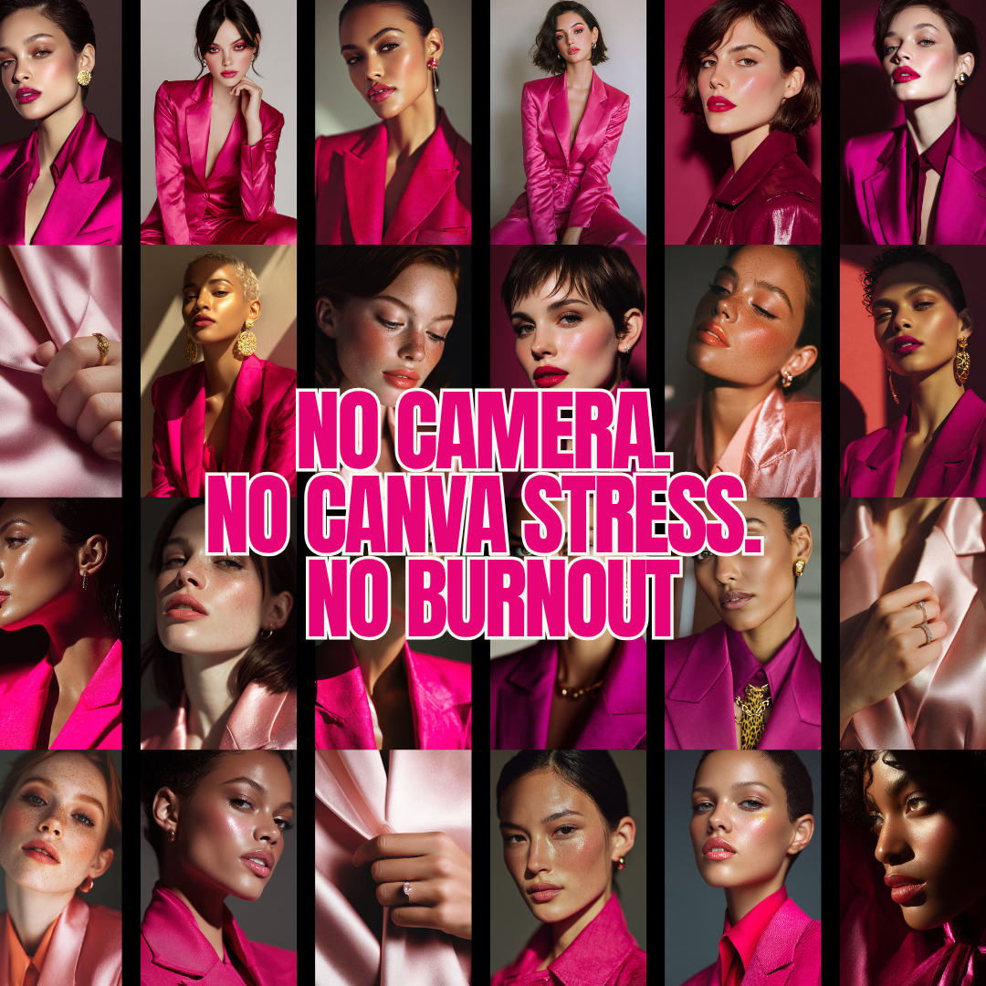 Glossed In Power | 70+ Scroll-Stopping Images for Faceless, Viral Content