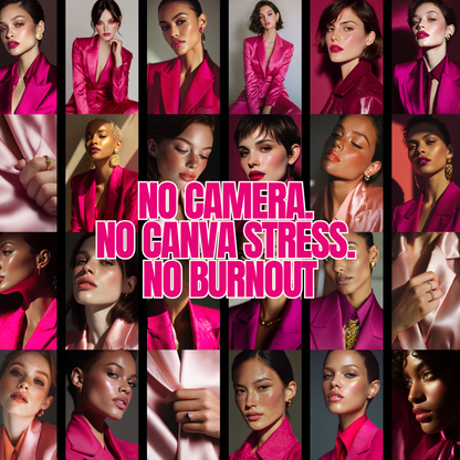 Glossed In Power | 70+ Scroll-Stopping Images for Faceless, Viral Content