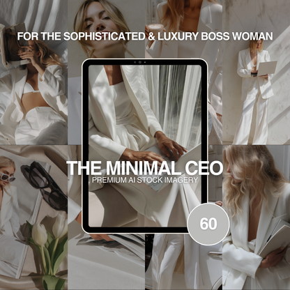 The Minimal CEO – 60 Luxe AI Stock Images MRR PLR