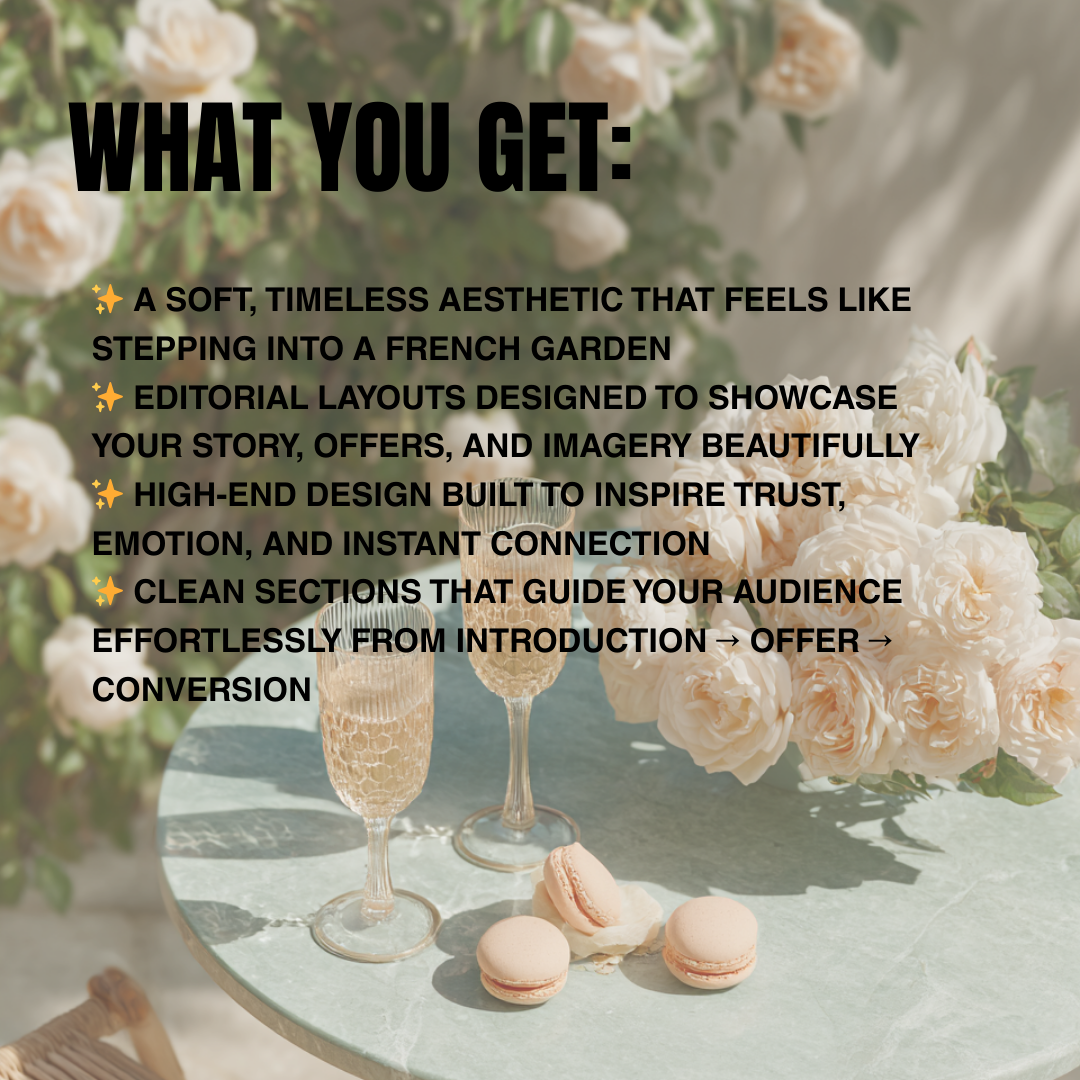 French Bloom Systeme.io Funnel | Done For You Funnels