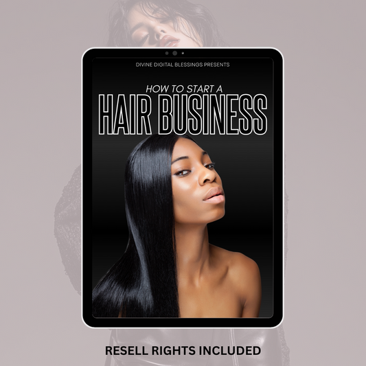 How to Start A Hair Business Ebook with MRR PLR